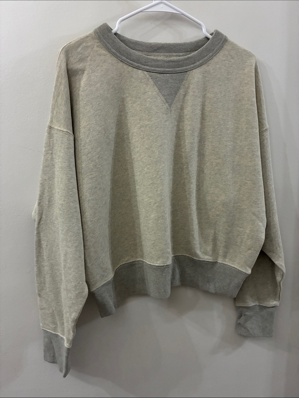 Buck Mason NWT Relaxed Crewneck Sweatshirt in Light grey - large - 100% cotton